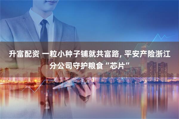 升富配资 一粒小种子铺就共富路, 平安产险浙江分公司守护粮食“芯片”