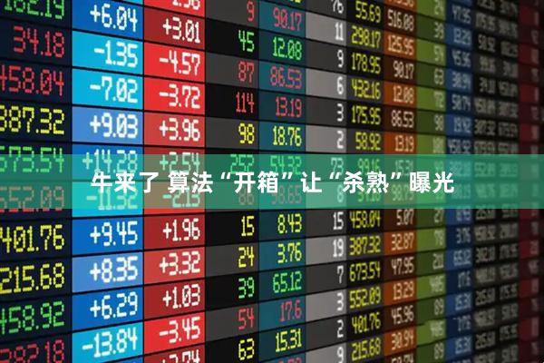 牛来了 算法“开箱”让“杀熟”曝光