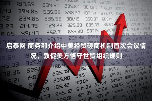 启泰网 商务部介绍中美经贸磋商机制首次会议情况,敦促美方恪守世贸组织规则